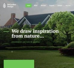 Mẫu giao diện website garden 3