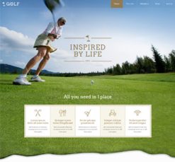 Mẫu giao diện website golf