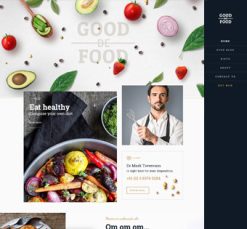 Mẫu giao diện website goodfood