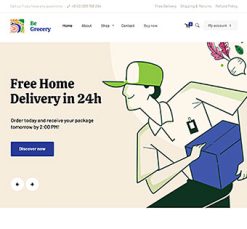 Mẫu giao diện website grocery 2
