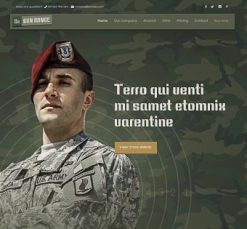 Mẫu giao diện website Phạm vi súng (Gun Range)