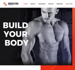 Mẫu giao diện website Phòng tập GYM (Gym 2)