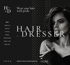 Mẫu giao diện website hairdresser 3