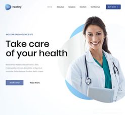Mẫu giao diện website Khỏe mạnh (Healthy)