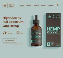 Mẫu giao diện website hemp