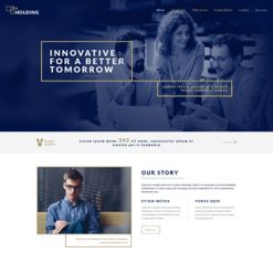 Mẫu giao diện website holding