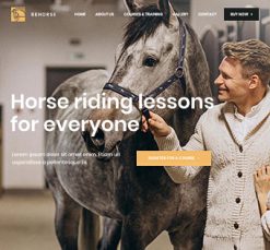 Mẫu giao diện website horse 2