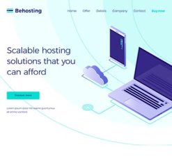 Mẫu giao diện website Lưu trữ (Hosting 2)