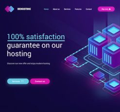 Mẫu giao diện website Lưu trữ (Hosting 3)