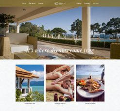 Mẫu giao diện website hotel 2