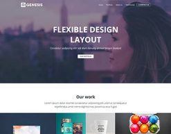 Mẫu giao diện trang đơn landing page Trang đích của cơ quan (Agency Landing Page)