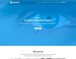 Mẫu giao diện trang đơn landing page Trang đích của cơ quan (Agency Landing Page)