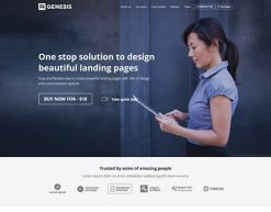 Mẫu giao diện trang đơn landing page Trang đích của cơ quan (Agency Landing Page)