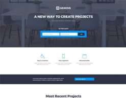 Mẫu giao diện trang đơn landing page Trang đích của cơ quan (Agency Landing Page)