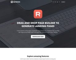 Mẫu giao diện trang đơn landing page Trang đích ứng dụng (App Landing Page)