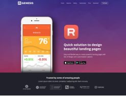 Mẫu giao diện trang đơn landing page Trang đích ứng dụng (App Landing Page)