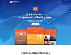 Mẫu giao diện trang đơn landing page Trang đích ứng dụng (App Landing Page)
