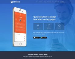Mẫu giao diện trang đơn landing page Trang đích ứng dụng (App Landing Page)
