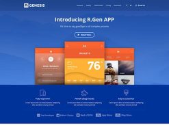 Mẫu giao diện trang đơn landing page Trang đích ứng dụng (App Landing Page)