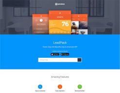 Mẫu giao diện trang đơn landing page APP-13 (App-13)