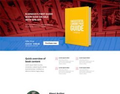 Mẫu giao diện trang đơn landing page Trang đích (Book Landing Page)
