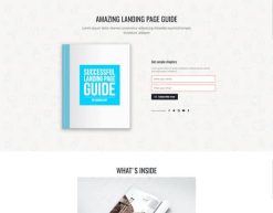 Mẫu giao diện trang đơn landing page Trang đích (Book Landing Page)