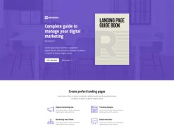 Mẫu giao diện trang đơn landing page Trang đích (Book Landing Page)