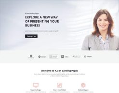 Mẫu giao diện trang đơn landing page Trang đích kinh doanh (Business Landing Page)