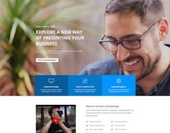 Mẫu giao diện trang đơn landing page Trang đích kinh doanh (Business Landing Page)