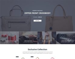 Mẫu giao diện trang đơn landing page Trang đích thương mại điện tử (E-Commerce Landing Page)