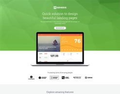 Mẫu giao diện trang đơn landing page Trang đích tài chính (Finance Landing Page)