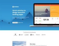 Mẫu giao diện trang đơn landing page Trang đích tài chính (Finance Landing Page)