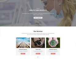 Mẫu giao diện trang đơn landing page Trang đích y tế (Medical Landing Page)