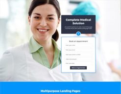 Mẫu giao diện trang đơn landing page Trang đích y tế (Medical Landing Page)
