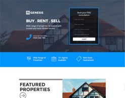 Mẫu giao diện trang đơn landing page Realestate-03 (Realestate-03)