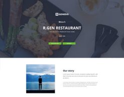 Mẫu giao diện trang đơn landing page Trang đích của nhà hàng (Restaurant Landing Page)