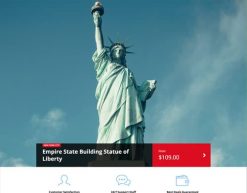 Mẫu giao diện trang đơn landing page Trang đích du lịch (Travel Landing Page)