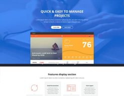 Mẫu giao diện trang đơn landing page Trang đích dịch vụ web (Web Services Landing Page)