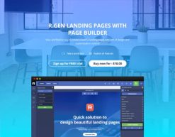 Mẫu giao diện trang đơn landing page Trang đích dịch vụ web (Web Services Landing Page)