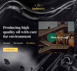 Mẫu giao diện website Công nghiệp (Industry 2)