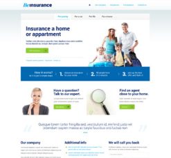Mẫu giao diện website insurance