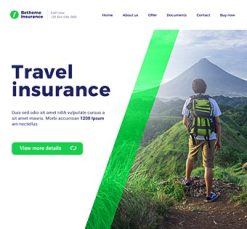 Mẫu giao diện website insurance 2