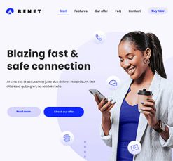 Mẫu giao diện website Internet (Internet 3)