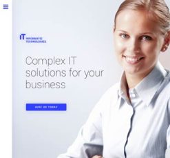 Mẫu giao diện website công nghệ
