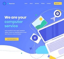 Mẫu giao diện website Dịch vụ CNTT (IT Service 2)