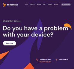 Mẫu giao diện website it service 4