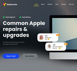 Mẫu giao diện website Dịch vụ CNTT (IT Service 5)