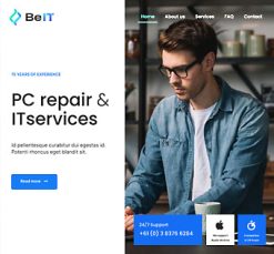 Mẫu giao diện website Dịch vụ CNTT (IT Service 6)