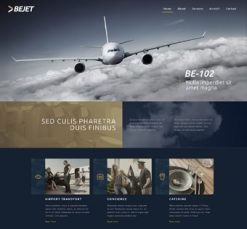Mẫu giao diện website Máy bay phản lực (Jet)