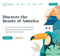 Mẫu giao diện website Hành trình (Journey 2)